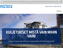 Tablet Screenshot of muuttopalvelupuljula.com